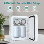 ⁦4L Mini Fridge - Portable Car Cooler & Skincare Refrigerator (2025 Upgraded Model)⁩ - الصورة ⁦7⁩
