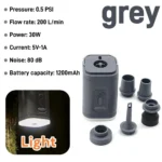 Mini Portable Air Pump，Rechargeable Battery Cordless Sup Mattress Pump,Wireless Electric Compressor Inflator Acuum Pvc Boat Pum - Image 9