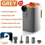 Mini Portable Air Pump，Rechargeable Battery Cordless Sup Mattress Pump,Wireless Electric Compressor Inflator Acuum Pvc Boat Pum - Image 8