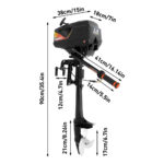 Hangkai 3.6HP 2-Stroke Outboard Motor – Portable Gas-Powered Boat Engine for Inflatable Boats, Dinghies & Fishing Boats - Image 5