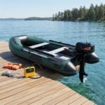 Inflatable Boat + 3.6hp Engine + Electric airpump whole kit Bundles