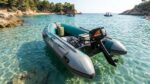 3.3M Inflatable Boat with Aluminum Floor – 4-5 Person Rigids Inflatable Fishing & Sport Tender Boat, High-Pressure Motorboat with Motor Mount & Oars