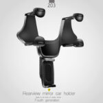 Car Phone Holder Rearview Mirror Phone Holder Mount Bracket Universal Fit - Image 5