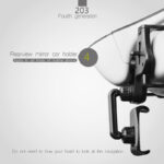Car Phone Holder Rearview Mirror Phone Holder Mount Bracket Universal Fit - Image 2